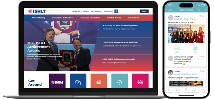 ISHLT Website & Mobile Event App Image